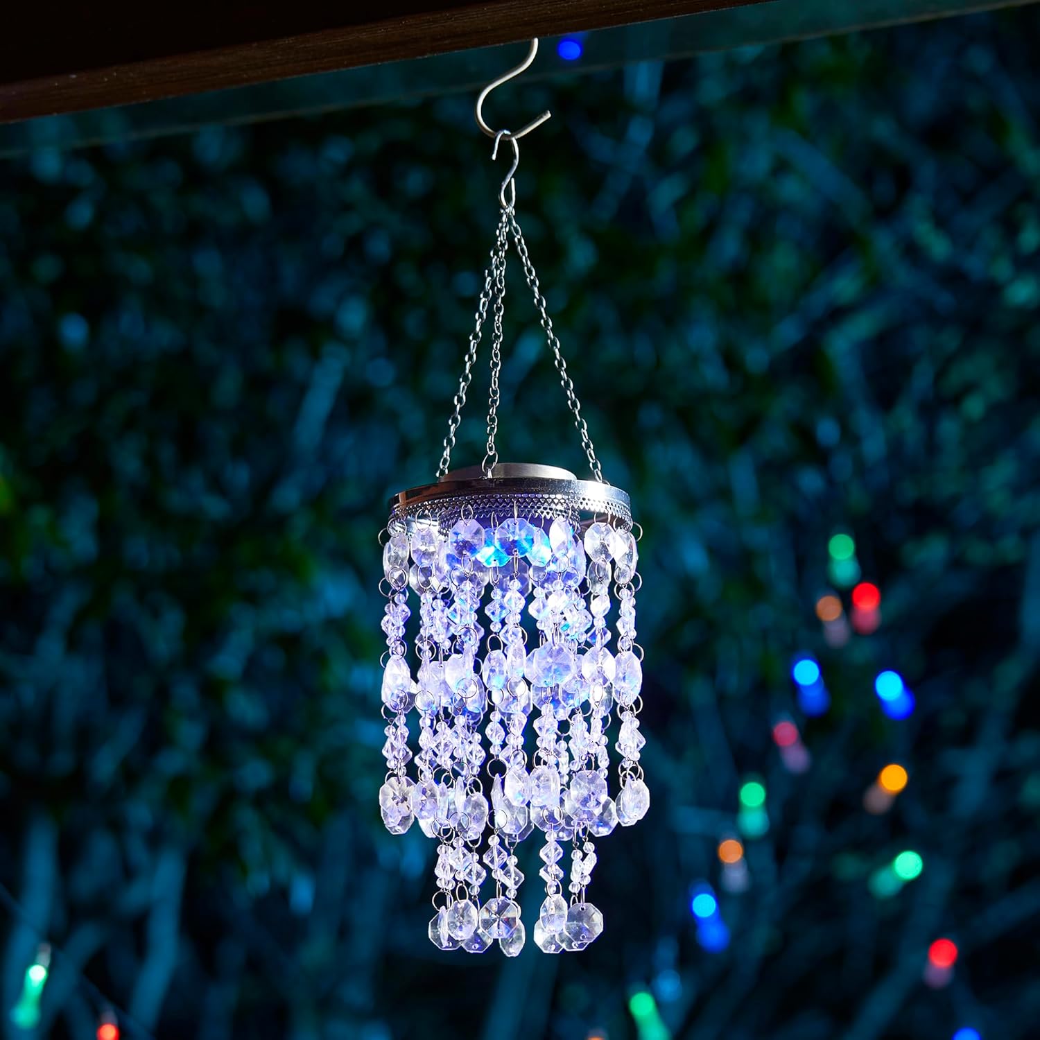 ✨Solar Blue LED Acrylic Wind Chime | Outdoor Hanging Decor