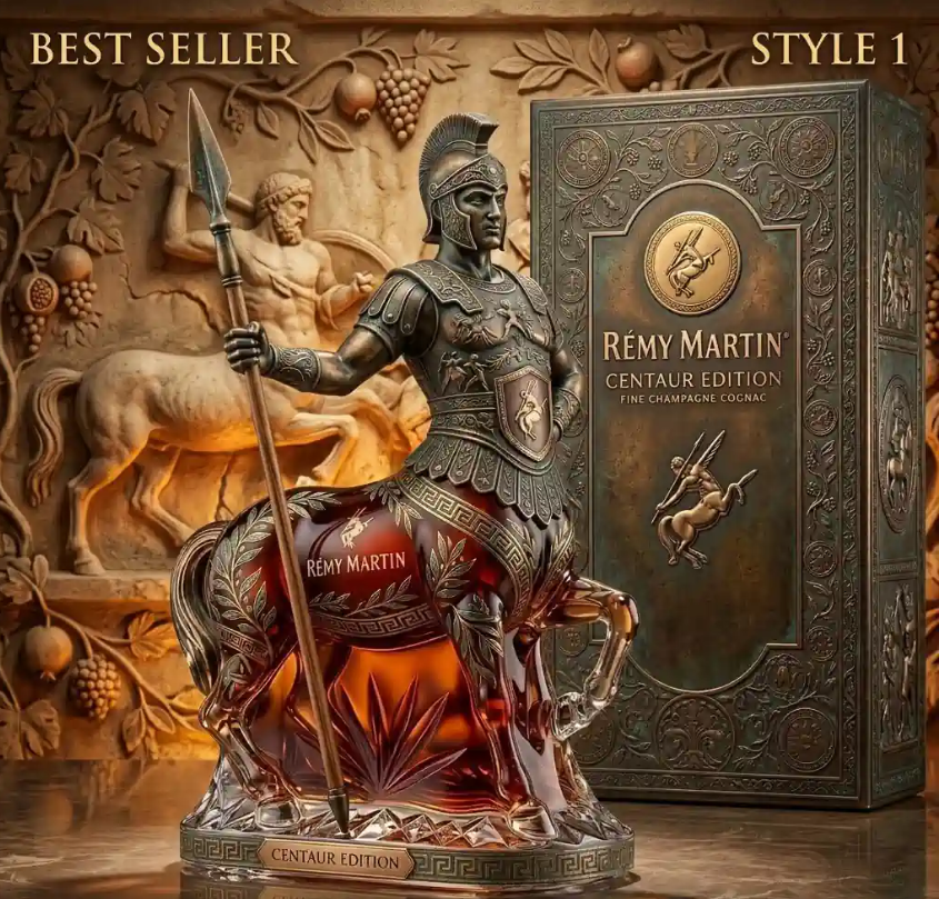🐴 Remy Martin 3D Carved Brandy Decanter