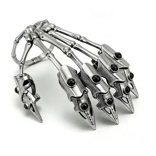 Undead Armor Skull Bracelet with Claw Fingers 💀⚔️