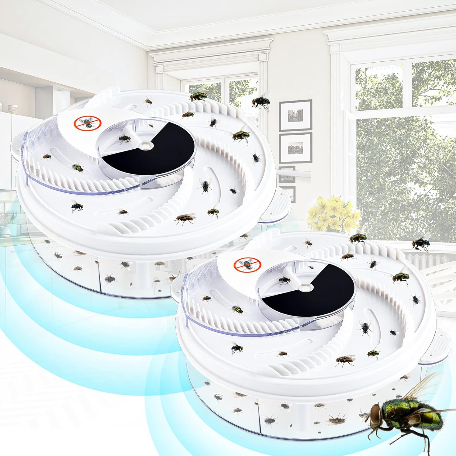 🪰 Electric Fly Trap - Automatic Indoor Insect Catcher for Flies, Gnats & Mosquitoes