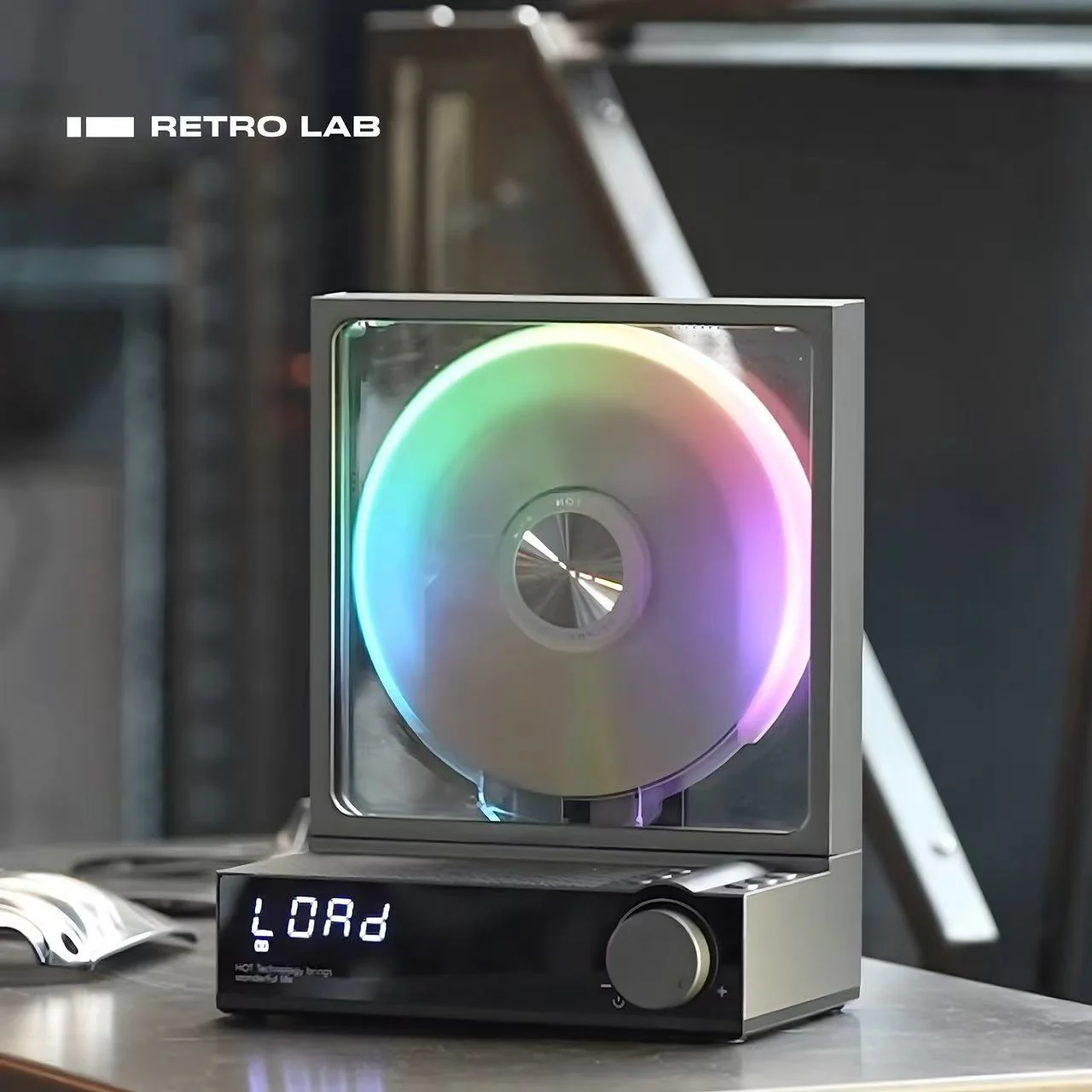 🔮 All-in-One Transparent CD Player | Bluetooth 5.3 & RGB Ambient Audio Player