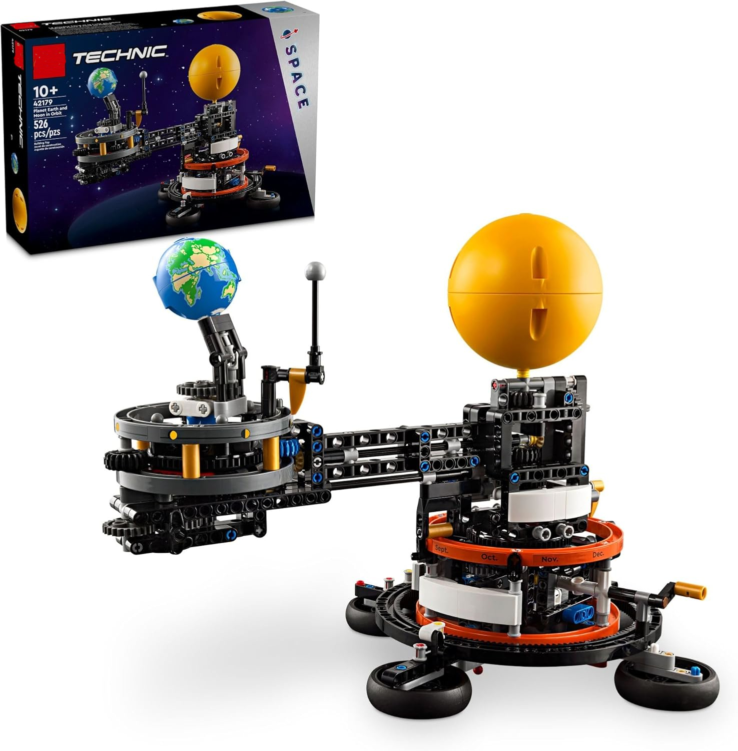 🌌 Earth & Moon Orbit Building Set | Space Theme STEM Toy for 10-Year-Olds