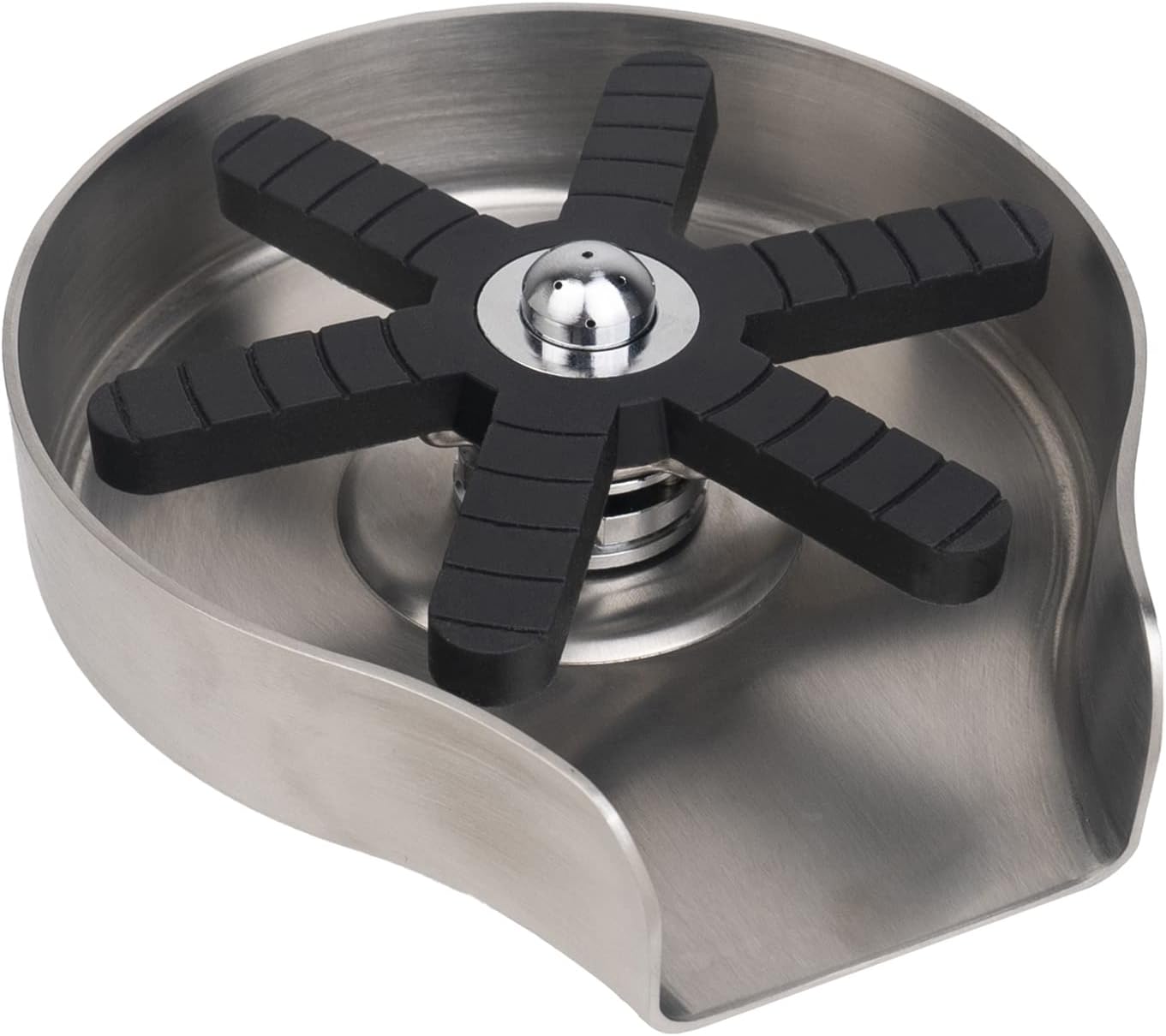 🧽 Kitchen Sink Glass Rinser | Stainless Steel Cup Washer, Sink Accessory with 9 Water Holes
