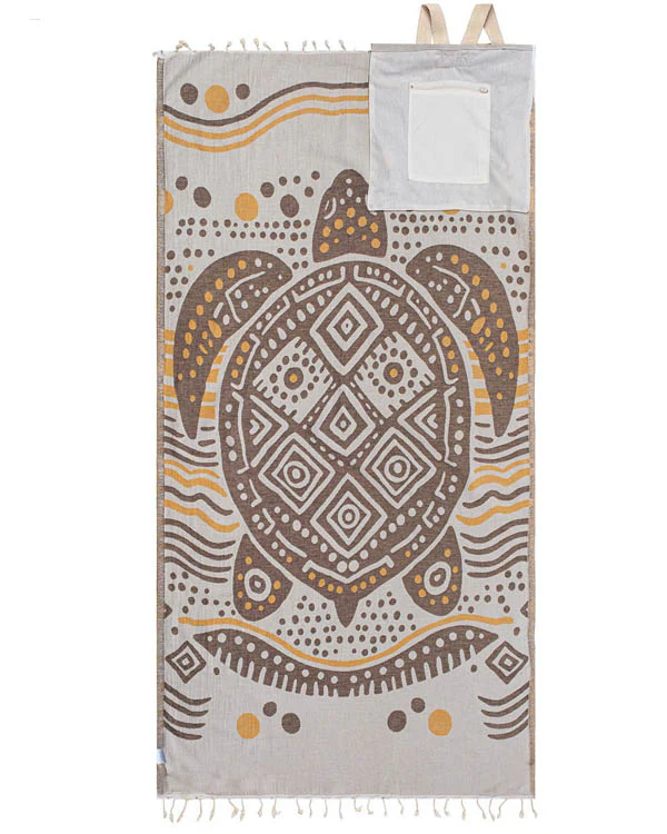 🐢 2-in-1 Convertible Turtle Beach Towel Bag