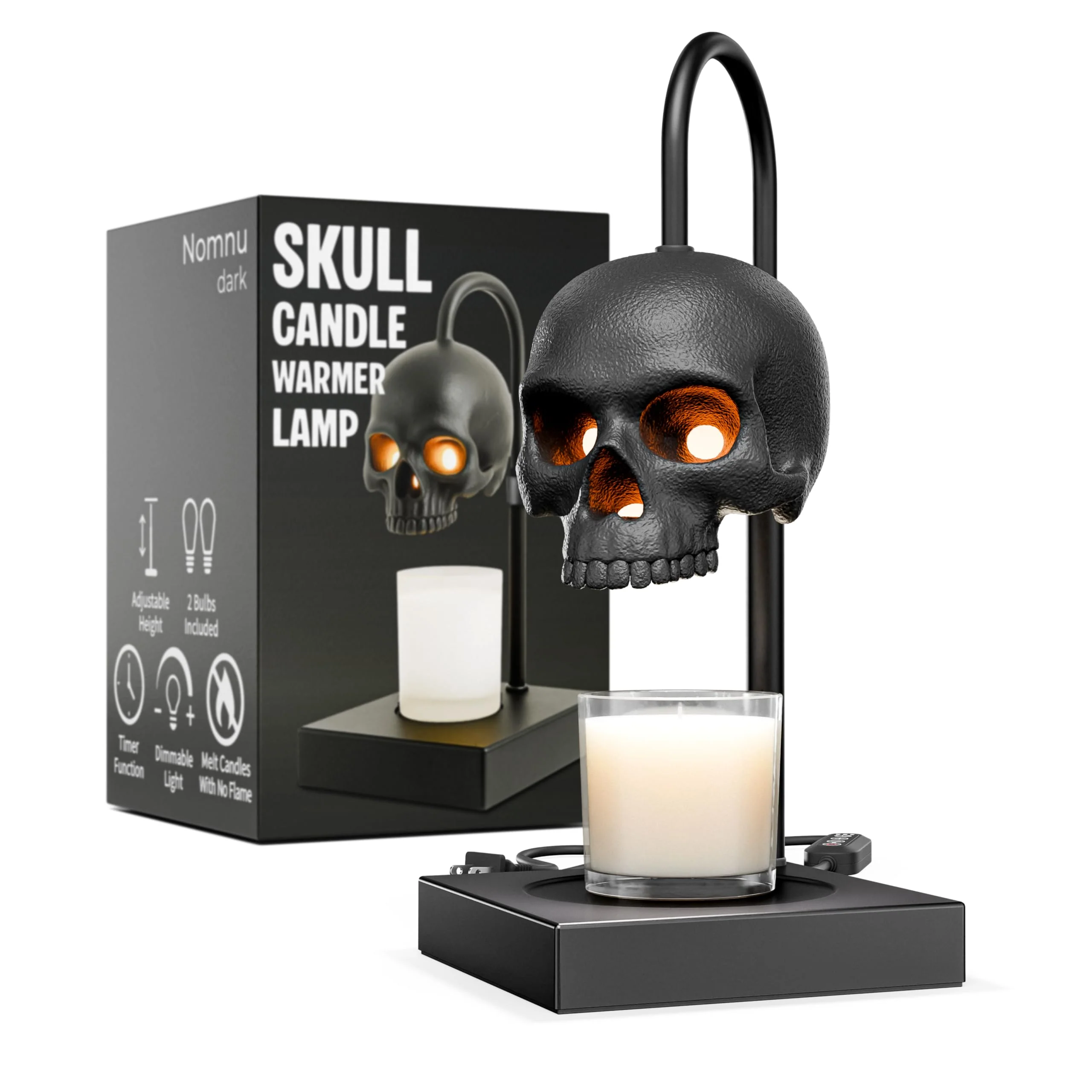 Candle Light with Timer & Dimmer, Height Adjustable 🕯️