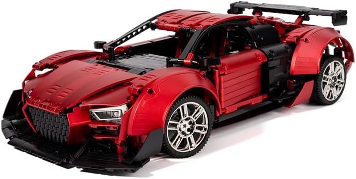 🏎️  Technical Sports Car Building Block Set - 2641 Pieces with Simulated V10 Engine