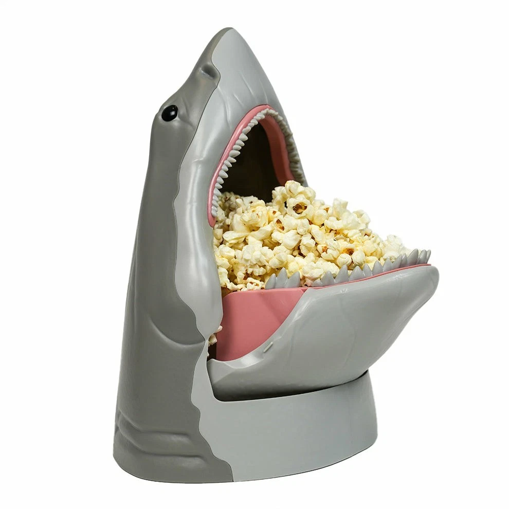 🦈 Jaws Shark Popcorn Bucket | Classic Movie Collectible Shark Shaped Souvenir Bucket