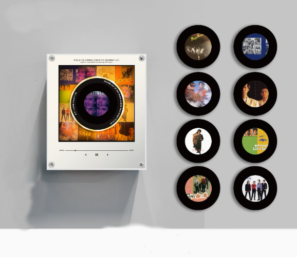 🧲 Magnetic Fridge Night Light | NFC Induction Acrylic Decor with Auto Music Playback