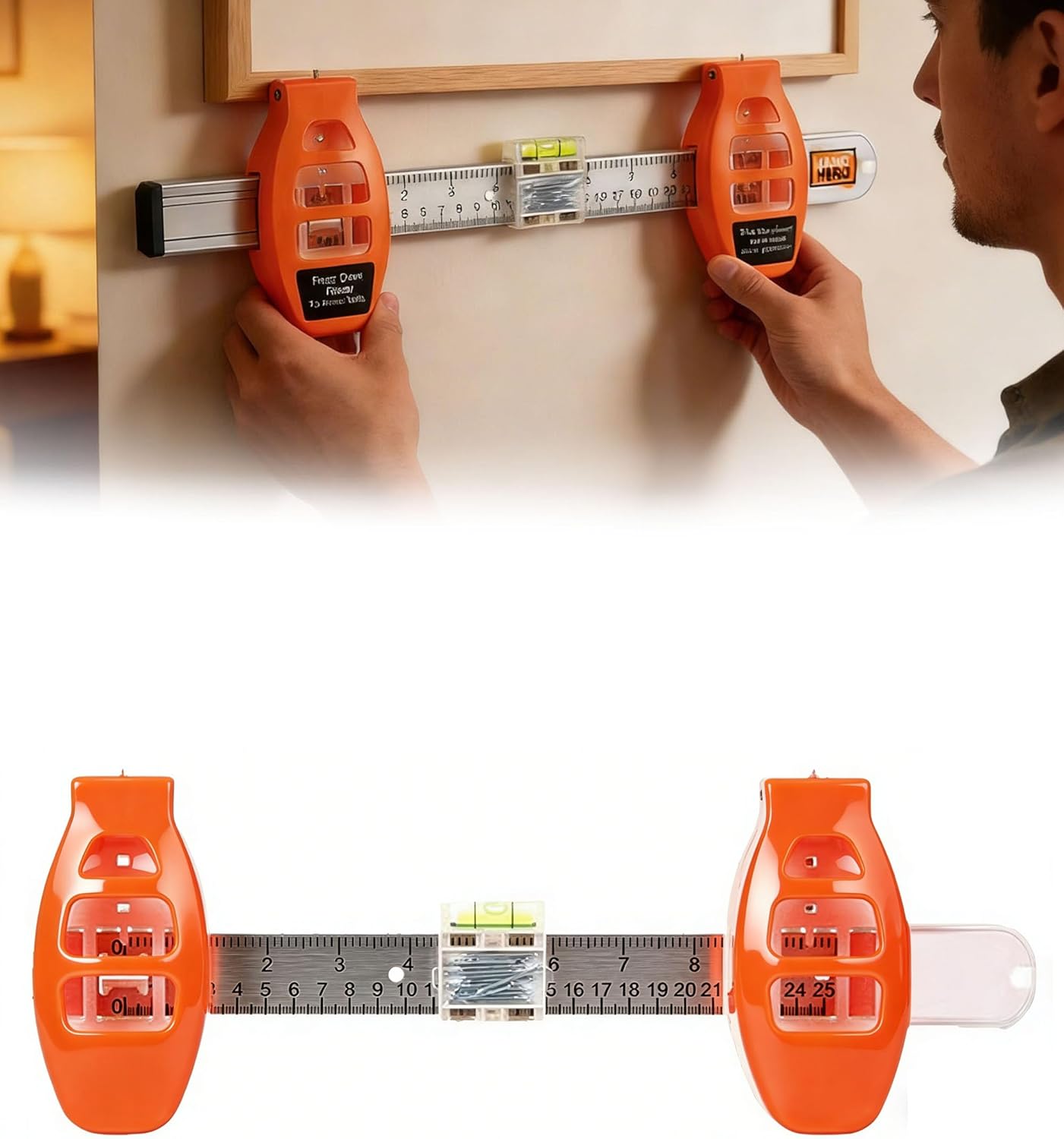 📐 3-in-1 Picture Hanging Tool with Leveler