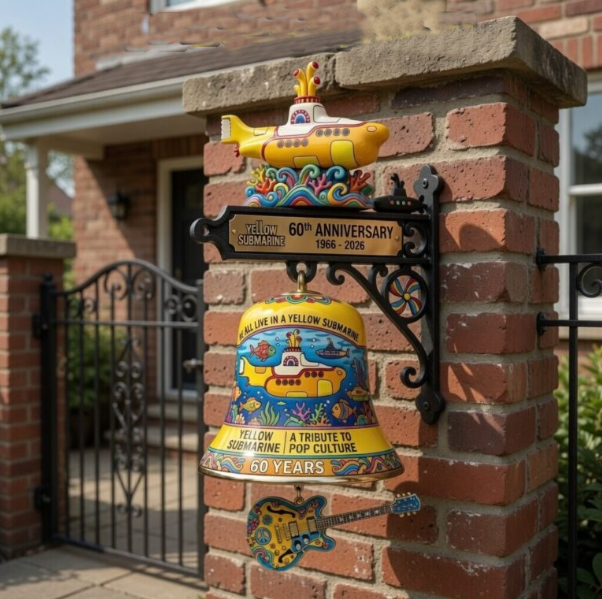 🟨 Yellow Submarine Commemorative Wall Bell