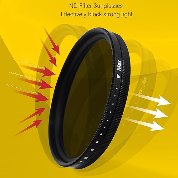 😎 1-9 Dimmable Filter Polarized Sunglasses | Round Lens Anti-Blue Light for Sports/Driving/Photography