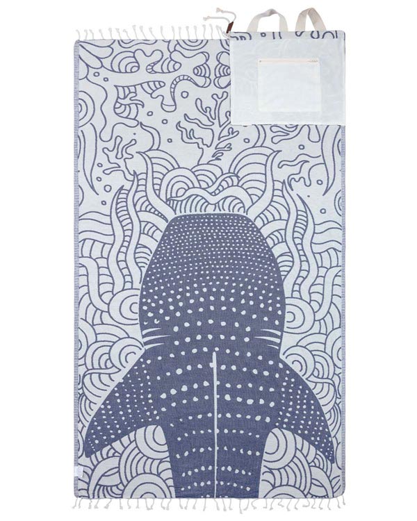 🐢 2-in-1 Convertible Turtle Beach Towel Bag