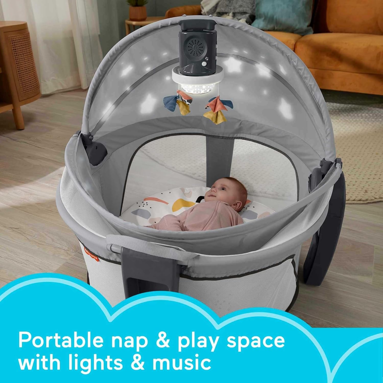 👶 Deluxe Portable Baby Cradle & Play Dome