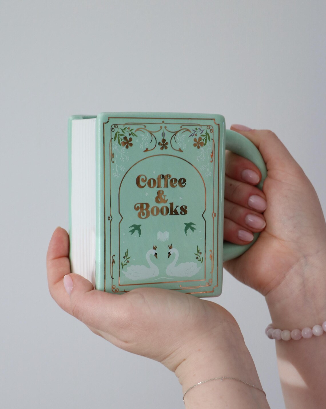 📚 Book Shaped Mug - Coffee & Books Themed Ceramic Cup for Book Lovers