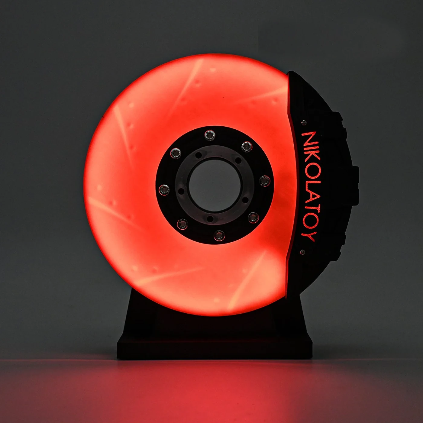 🚨 Creative Dynamic Disc Brake Night Light - Racing Style Ambient Decor for Car Enthusiasts