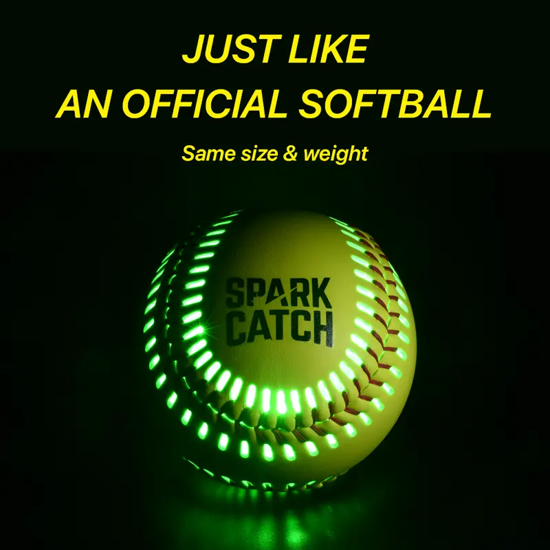 ⚾ Light-Up Softball - Impact Activated Glow Softball | Official Size & Weight Gift for Players