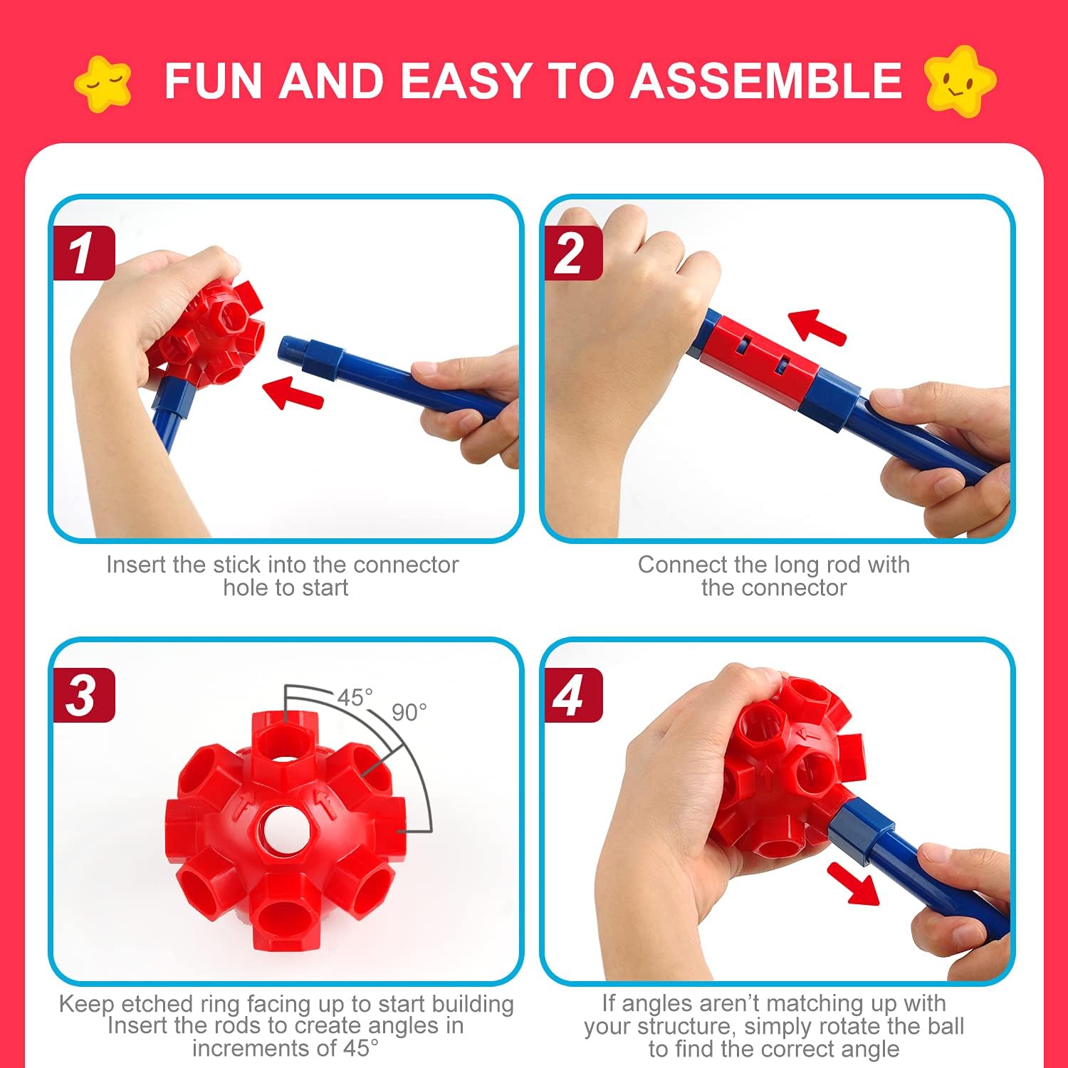 🏰 STEM Fort Building Kit for Kids 4-12