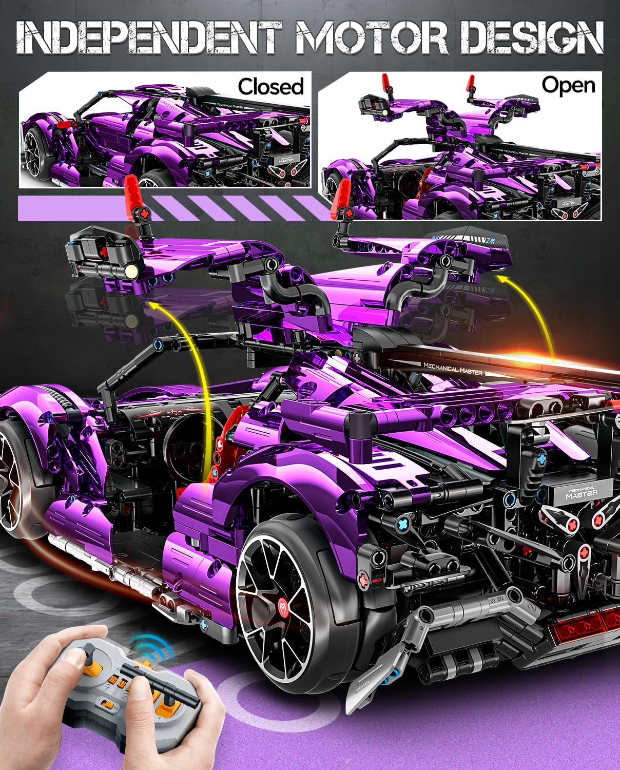 🏎️ Super Plated Sports Car Building Kit - Drift Model 🧩