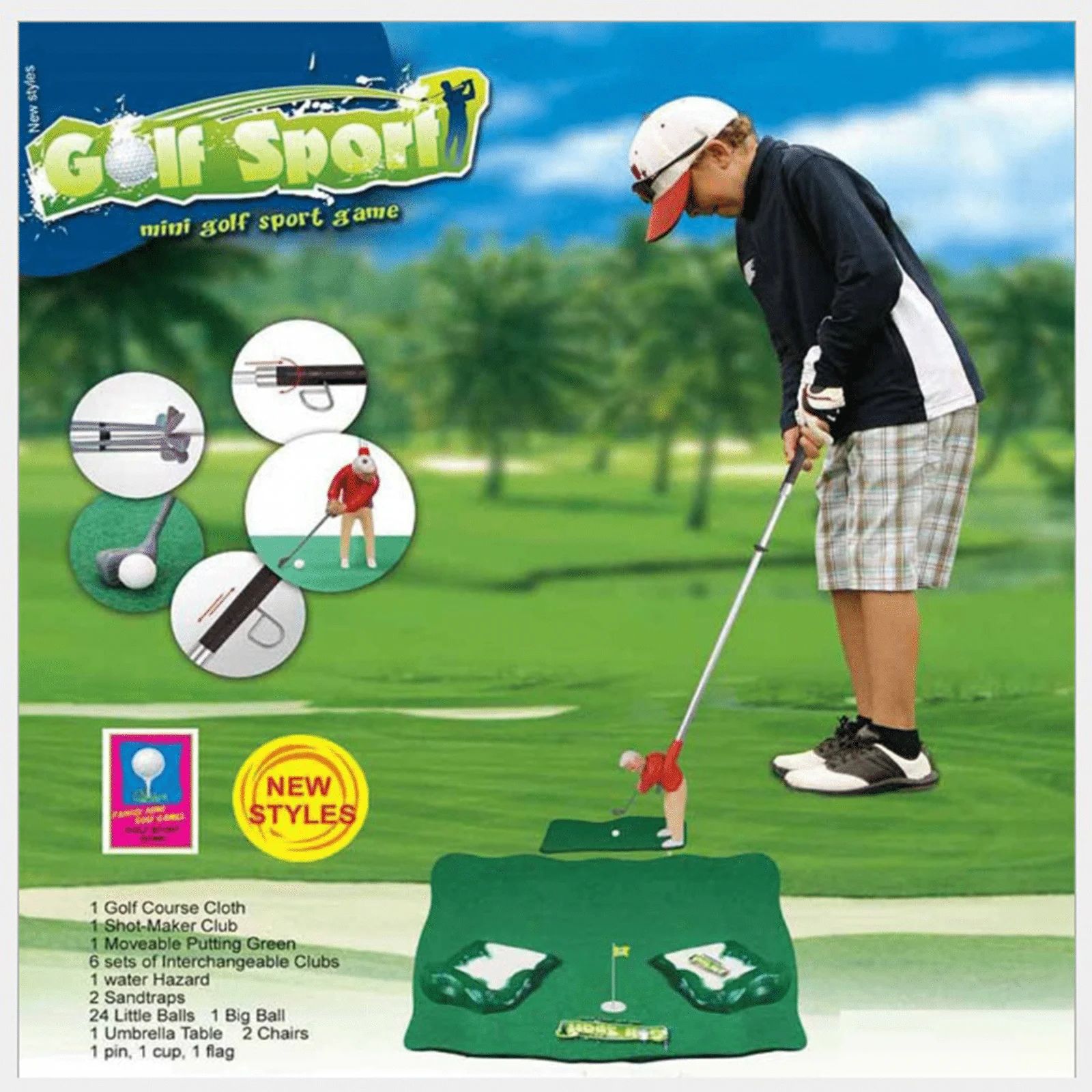 Visual Adjustment Mini Golf Toy Set for Kids | Indoor Sports Toy for Hand Skill Training ⛳️