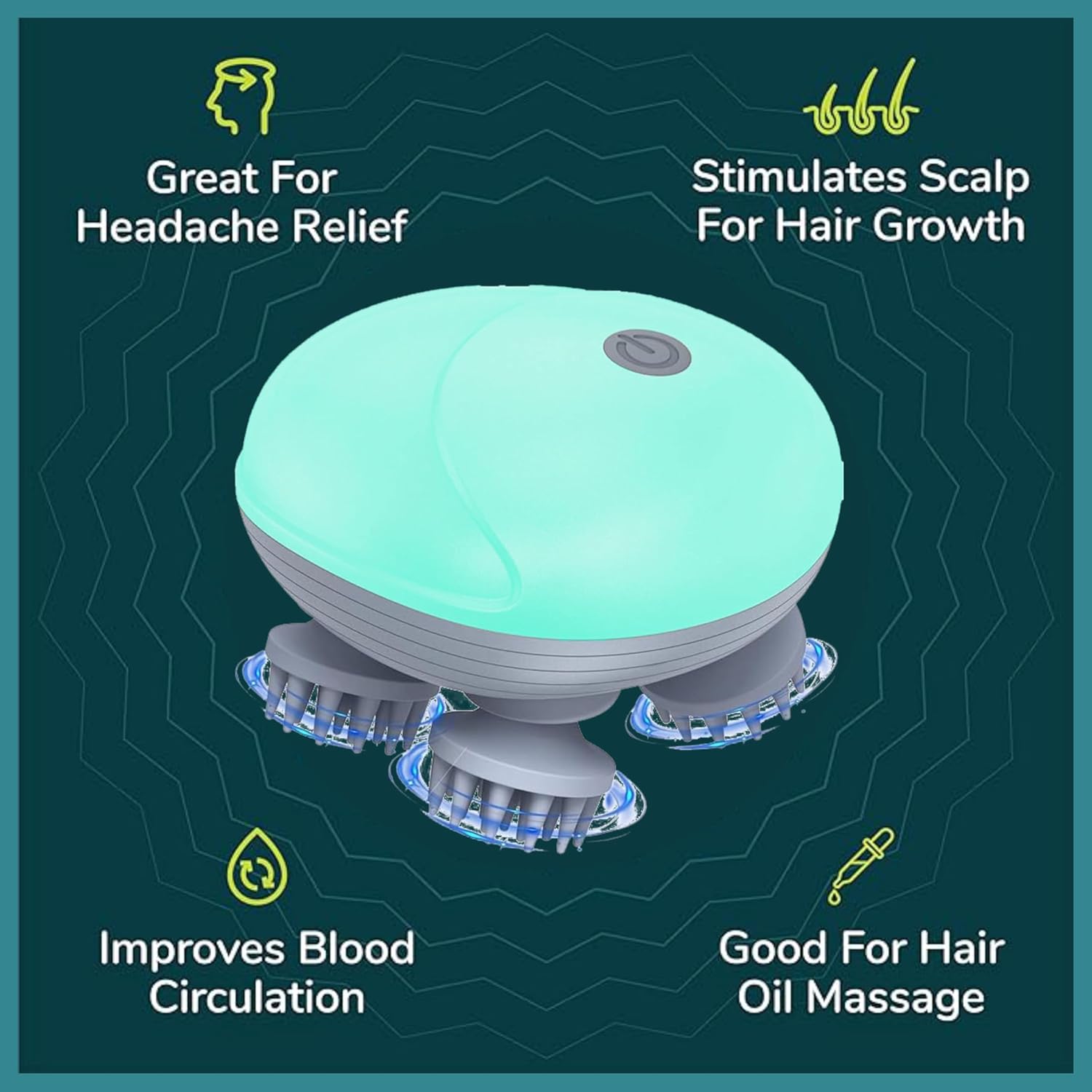 💆♂️ Mini Smart Scalp Massager - Rechargeable Wireless Portable Scalp