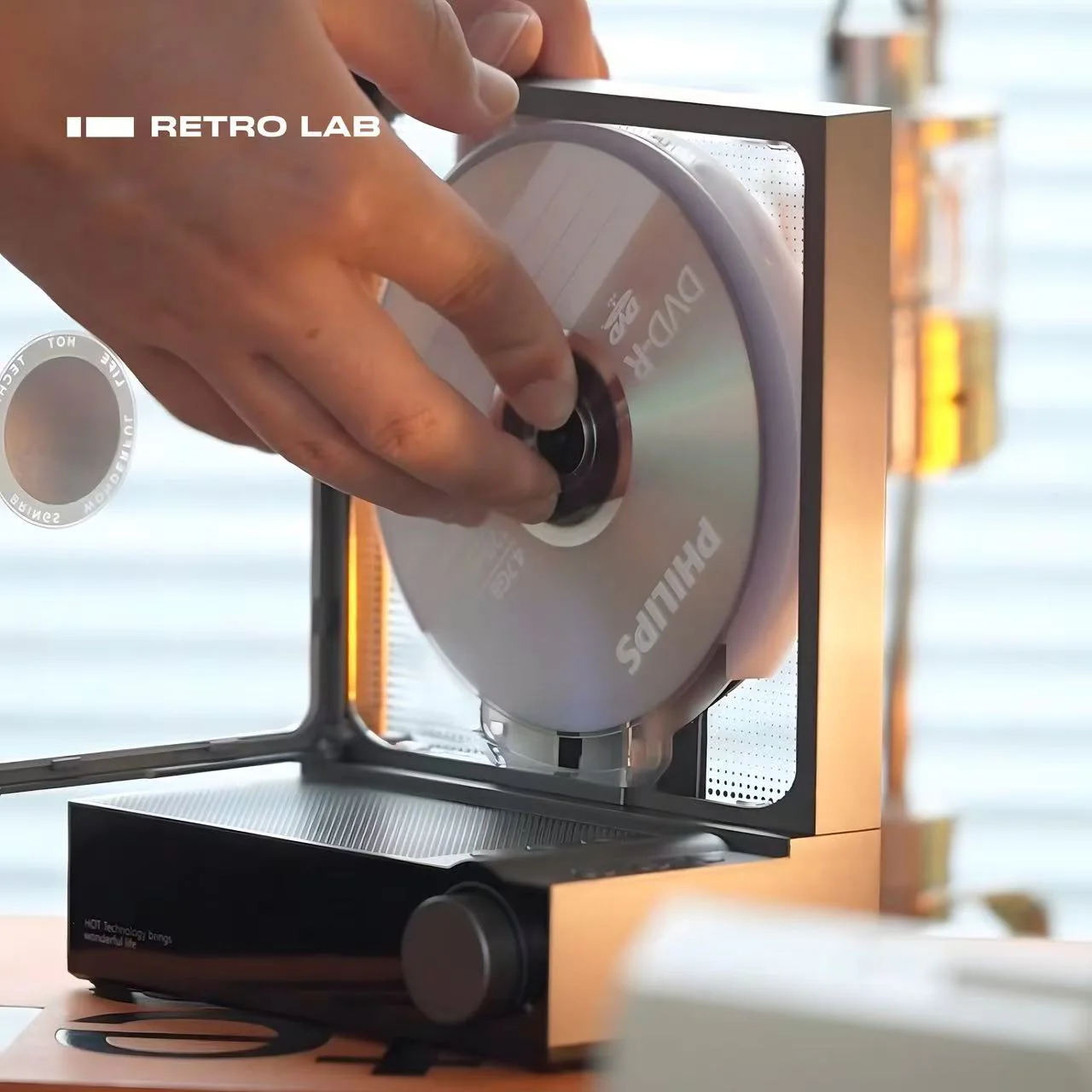🔮 All-in-One Transparent CD Player | Bluetooth 5.3 & RGB Ambient Audio Player