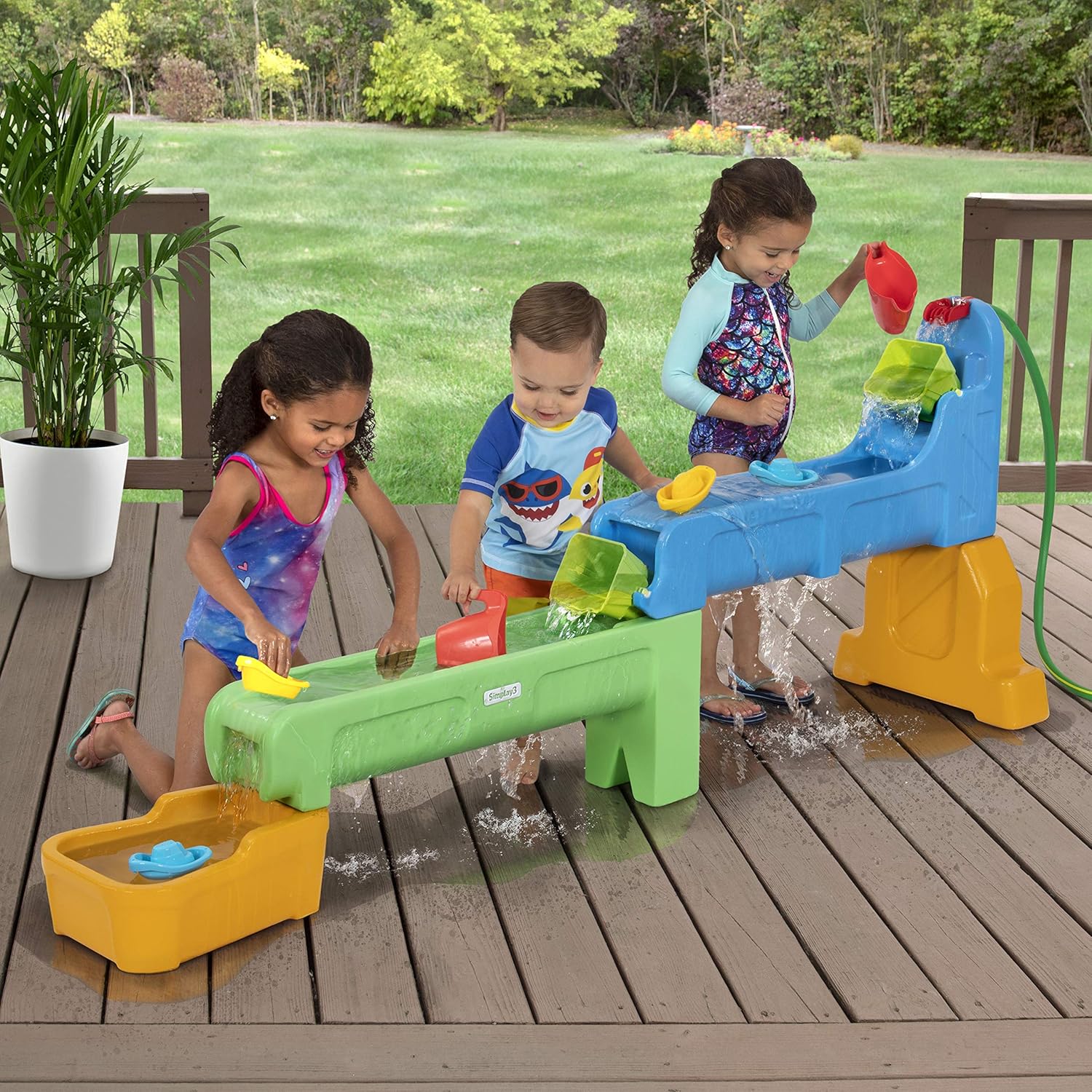 💧 Cascading Waterfall Multi-Tier Outdoor Water Play Table 