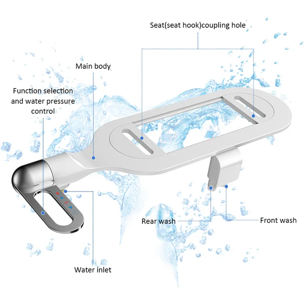 🚿 Instant Bidet Toilet Seat Attachment | No Electricity No Plumber Required