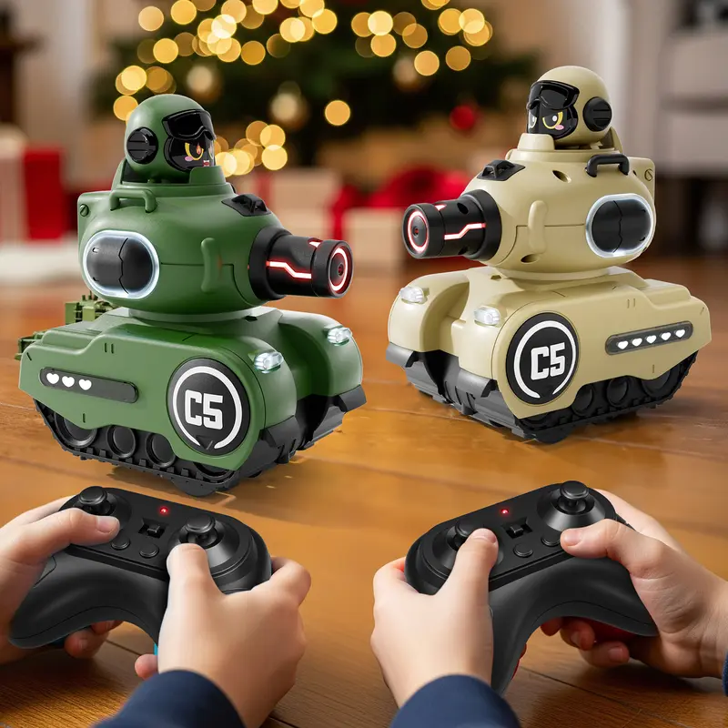 🚜 RC Tank Toy with Lights & Sounds | Remote Control Battle Vehicle