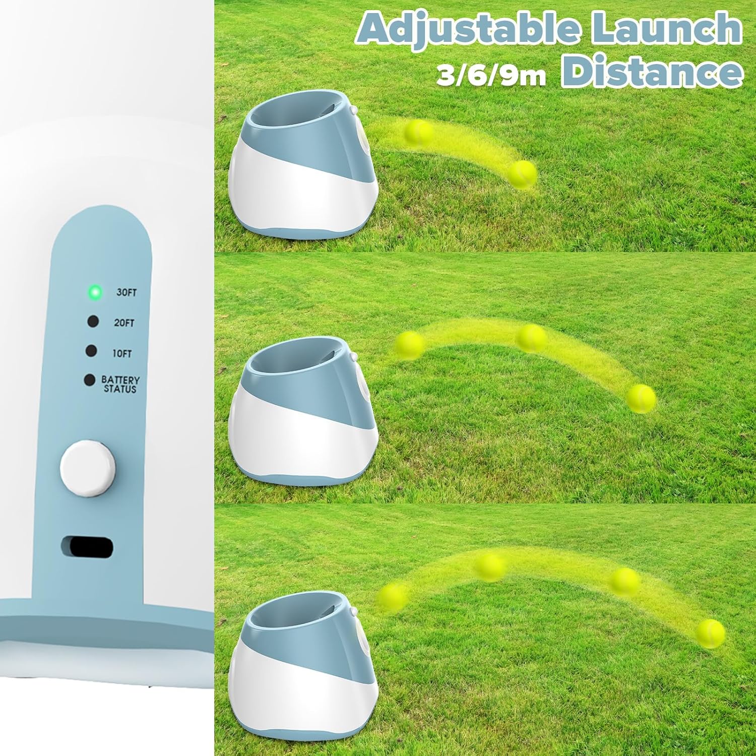 Automatic Dog Ball Launcher | Interactive Pet Toy with 6 Tennis Balls 🐶🎾