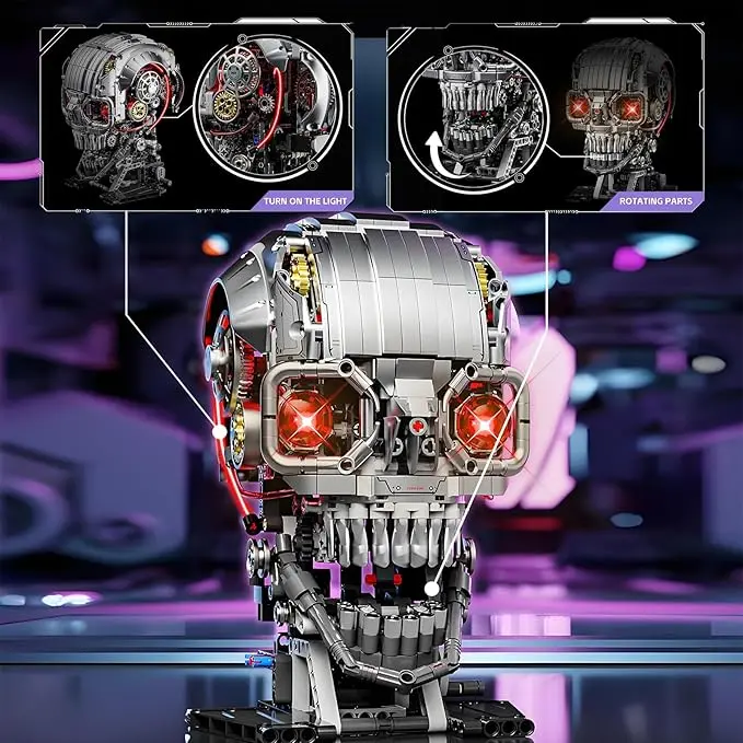 💀 Skull Building Block Toy Model - Valentine's Day Gift for Adults 🧩❤️