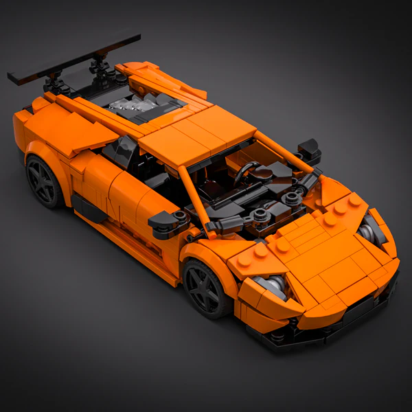 🏎️ Custom Sports Car Building Block Display - Precision Crafted Collector's Model