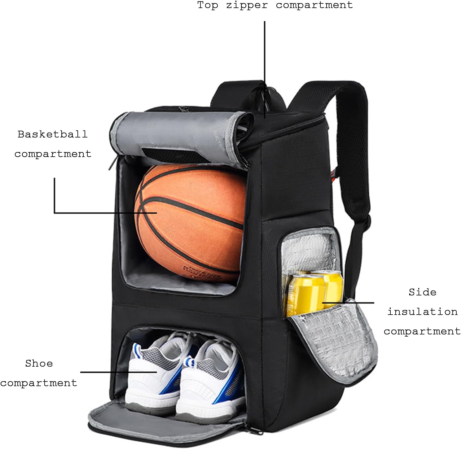 🏀 Camouflage Art Basketball Backpack | Waterproof with Independent Ball & Shoe Compartment