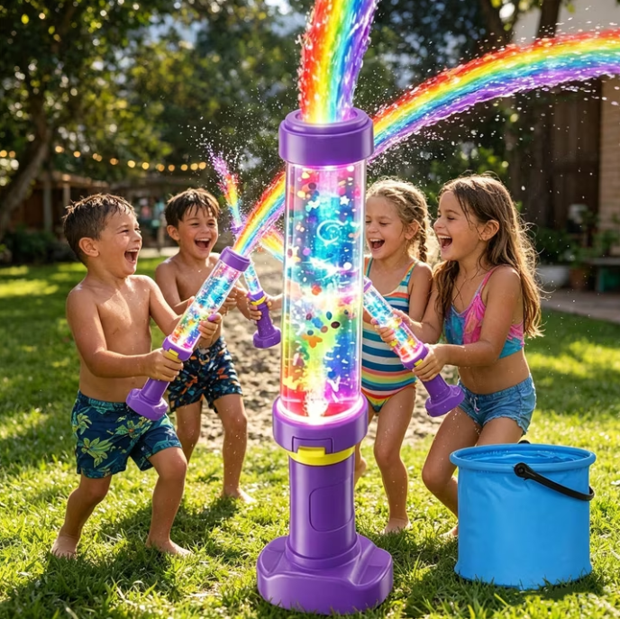 ✨ Magical Rainbow LED Water Gun（2PCS） – Shine Bright In Every Summer Splash