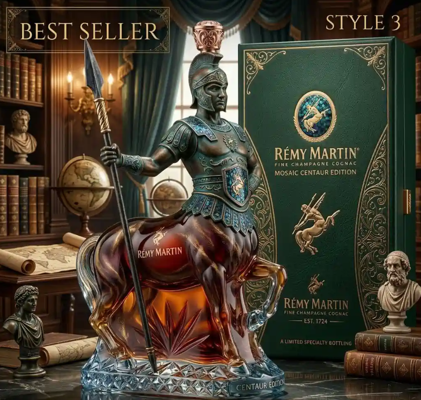 🐴 Remy Martin 3D Carved Brandy Decanter