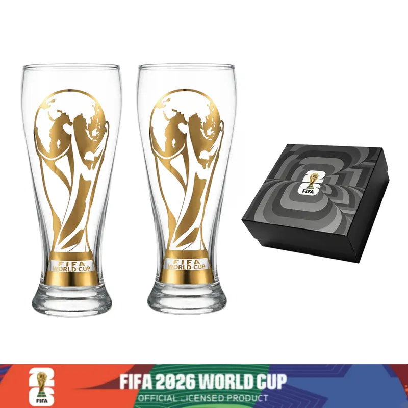 🏆 2026 World Cup Glass Beer Mug & Bottle Opener Set