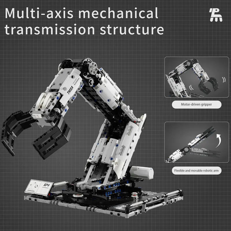 🧩 Tech Series RC Mechanical Arm Building Block Set |Educational DIY Toy