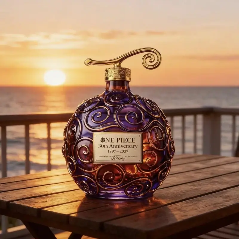 🌪️ Unique Swirl Ball Whiskey Decanter | Creative Glass Wine Bottle