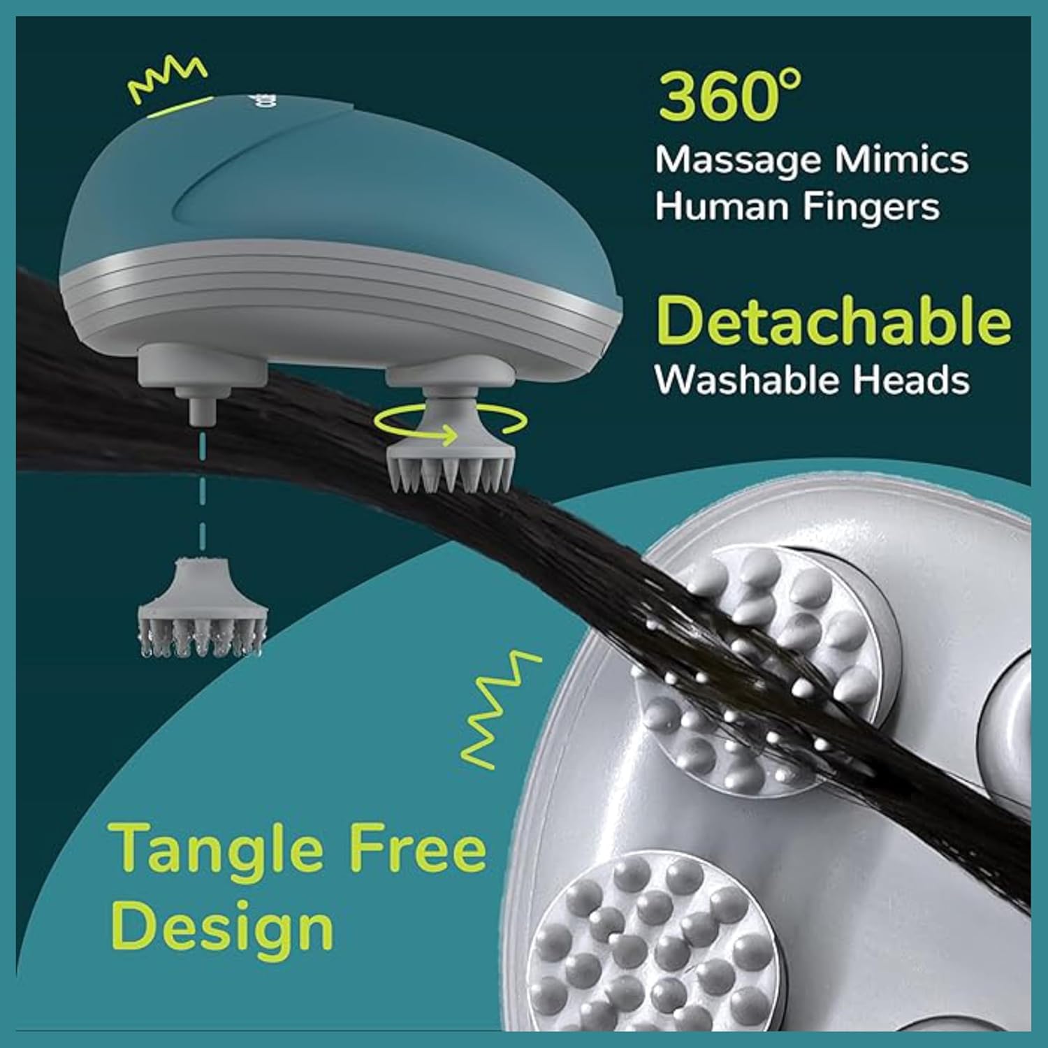 💆♂️ Mini Smart Scalp Massager - Rechargeable Wireless Portable Scalp