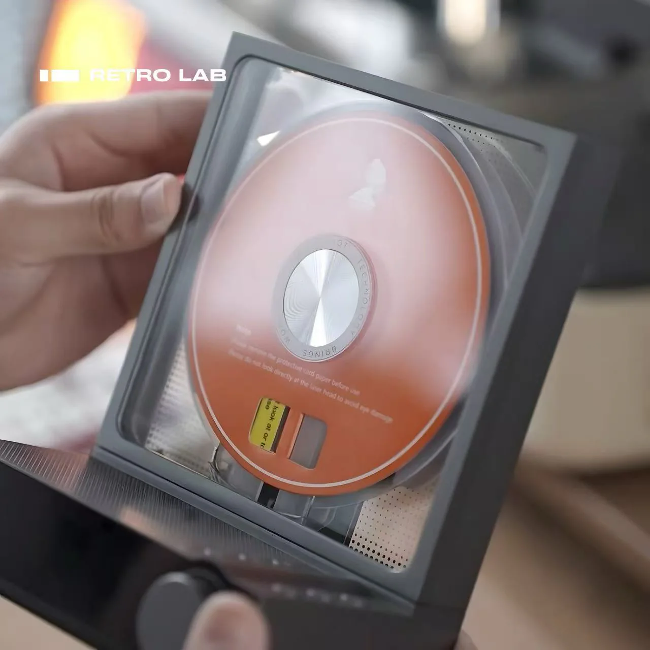 🔮 All-in-One Transparent CD Player | Bluetooth 5.3 & RGB Ambient Audio Player