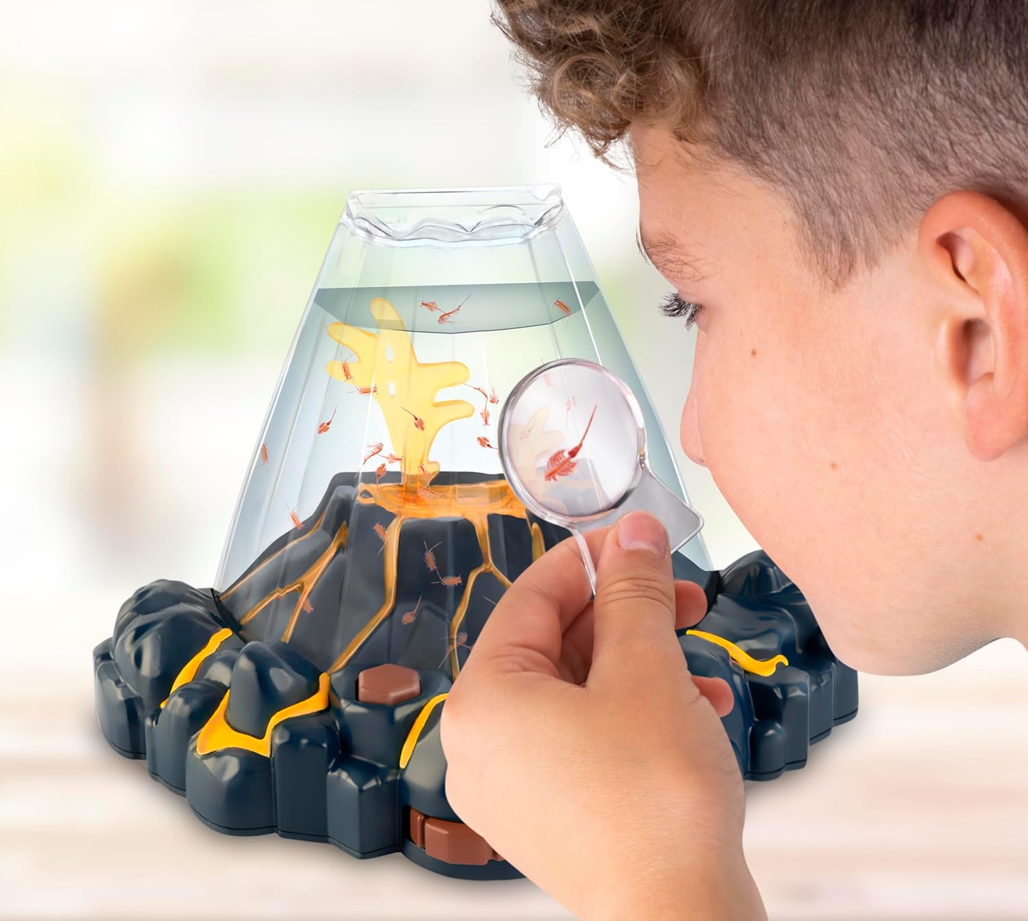🌋 Fantasy Aquatic Dragon Volcano - LED Light Aquarium 