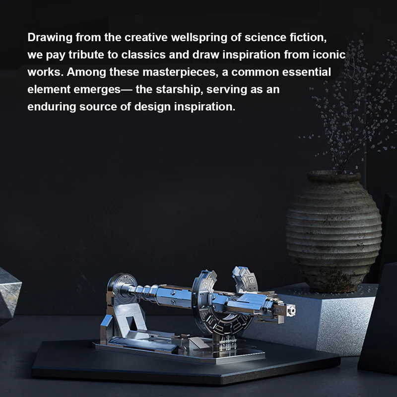 🚀 Mechanical Assembled Spaceship Pen with Magnetic Levitation Base - Desktop Decor & Student Gift Set