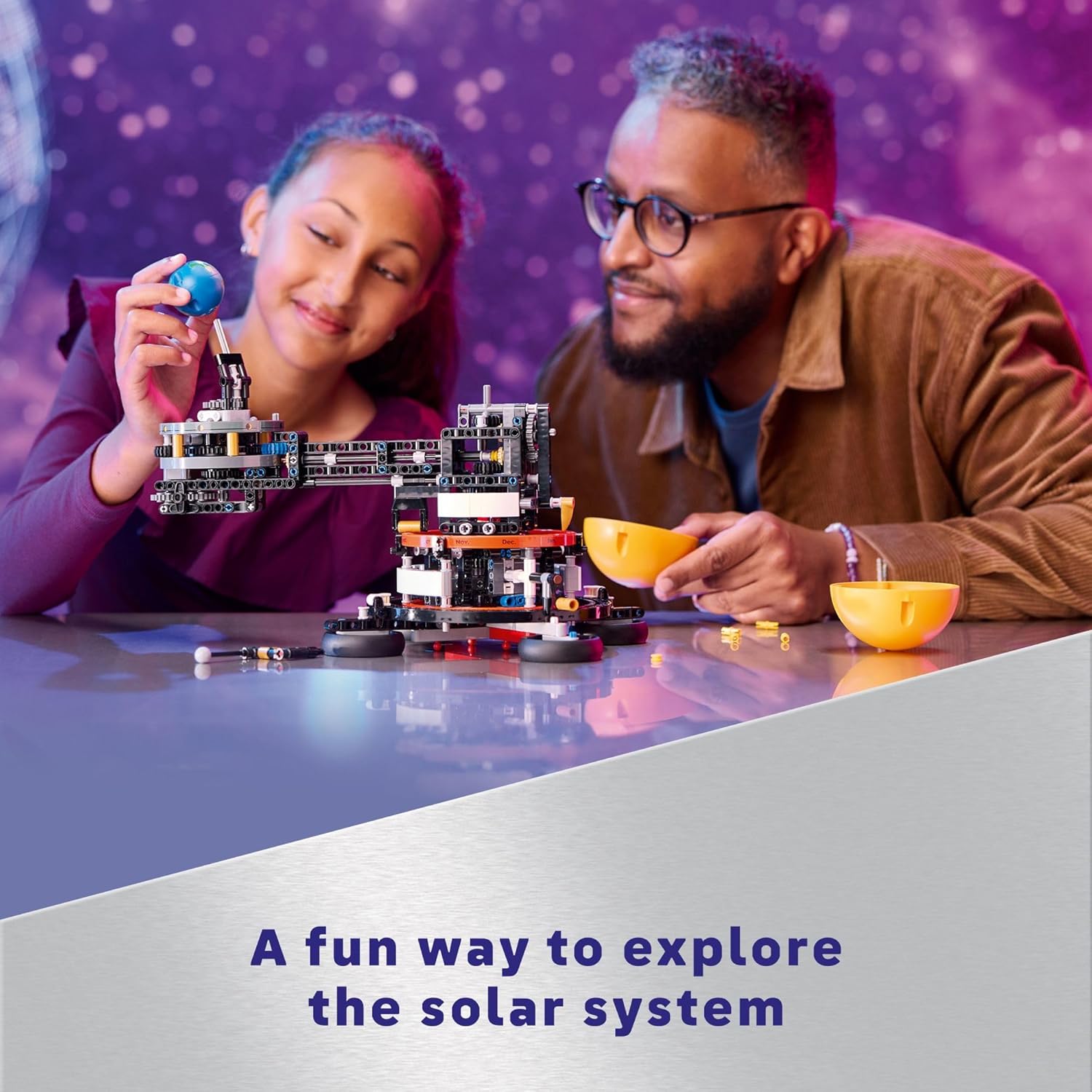 🌌 Earth & Moon Orbit Building Set | Space Theme STEM Toy for 10-Year-Olds