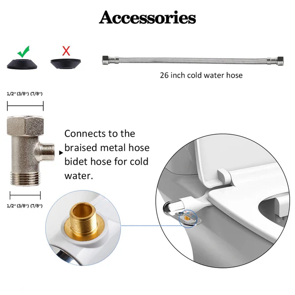 🚿 Instant Bidet Toilet Seat Attachment | No Electricity No Plumber Required