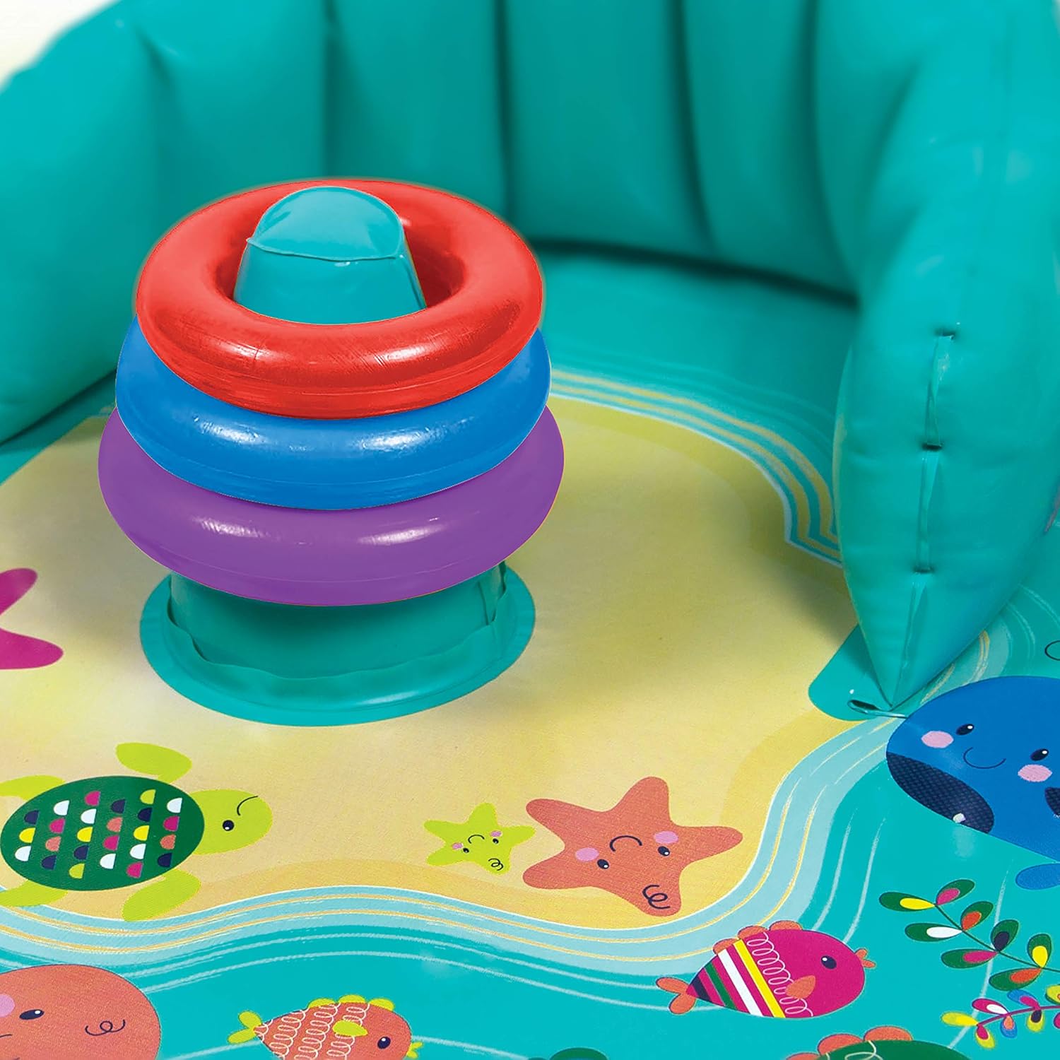 👶 Baby Pool Float Mat - Adjustable Canopy & Seat for 6-24 Months | Super Buoyancy, Multiple Colors