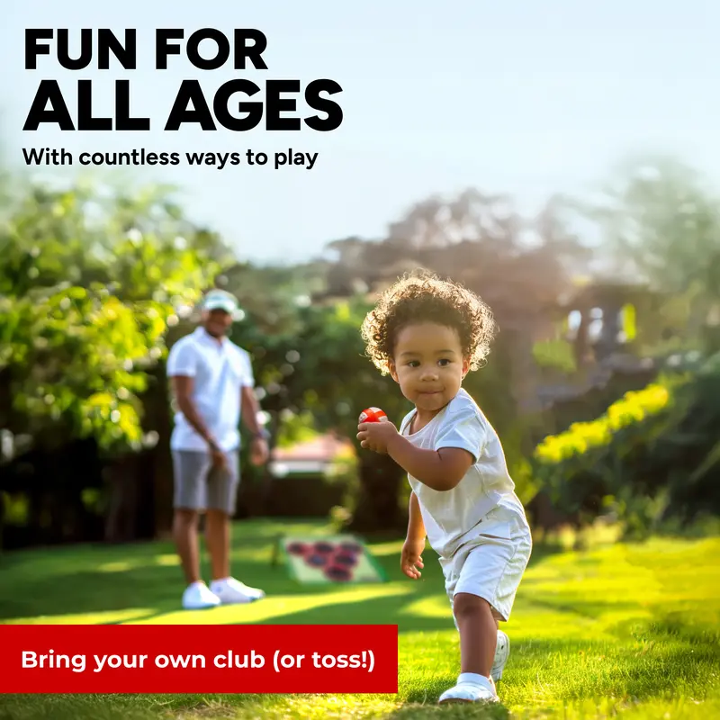⛳🏓 Golf Pong Game Set - Indoor & Outdoor Adult Party Game | Portable Golf-Beer Pong Fusion