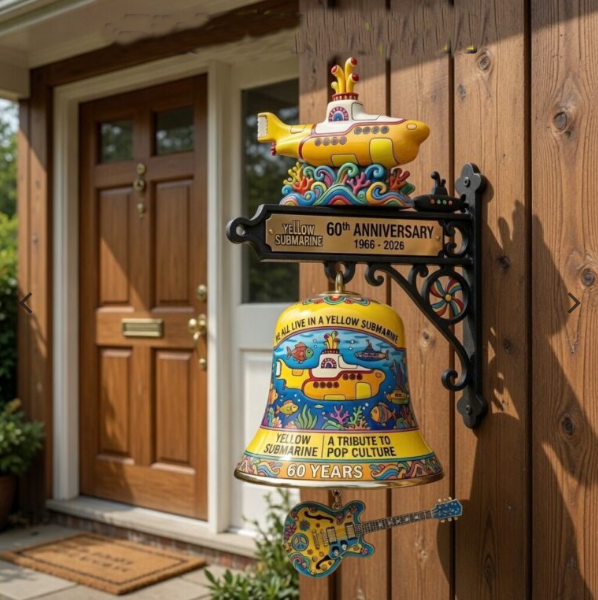 🟨 Yellow Submarine Commemorative Wall Bell