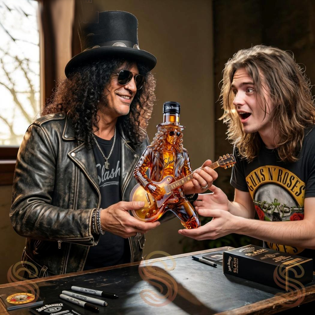 🎸 Slash Guns N' Roses Signature Guitar Shaped Whiskey Decanter