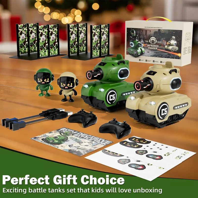 🚜 RC Tank Toy with Lights & Sounds | Remote Control Battle Vehicle