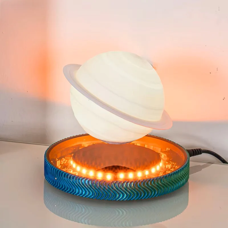 🪐 3D Saturn Levitating Lamp - Magnetic Floating Light for Space Enthusiasts