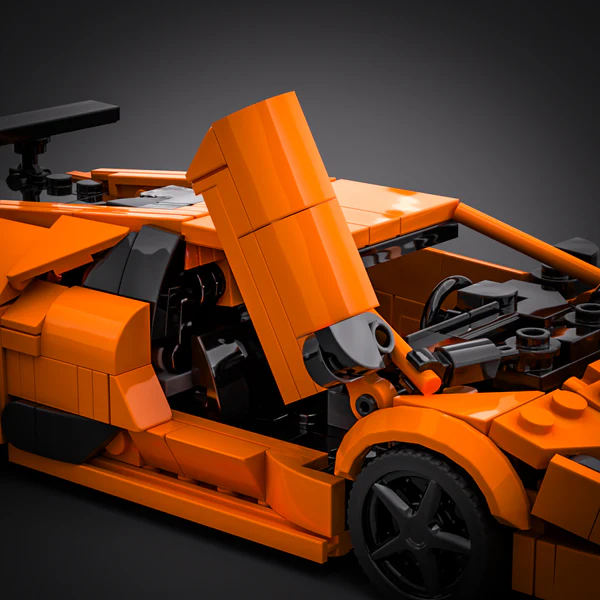 🏎️ Custom Sports Car Building Block Display - Precision Crafted Collector's Model